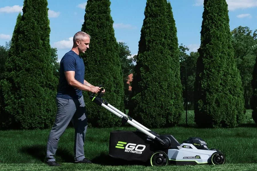 best battery operated push mower