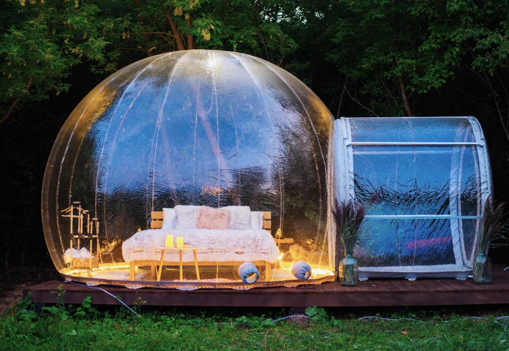 night sky bubble tent